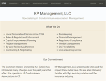 Tablet Screenshot of kpmanagementllc.com